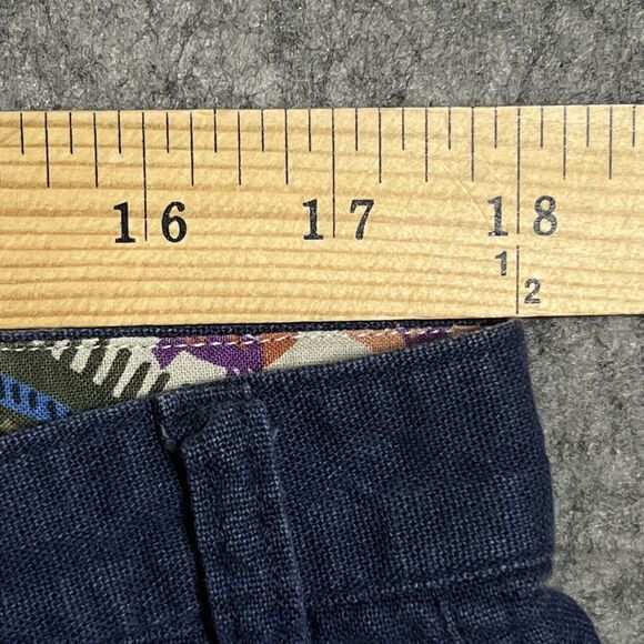 Vintage Patagonia Chino Shorts Mens Tag 38 Fit 36 Blue Double Pleat Evenly Faded - Picture 6 of 14